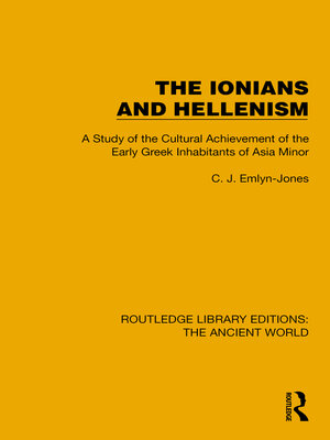 cover image of The Ionians and Hellenism